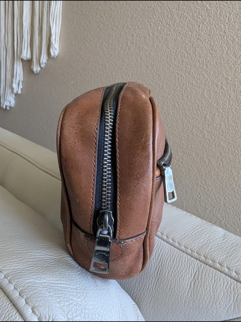Coach Leather Dopp Kit Travel Kit.